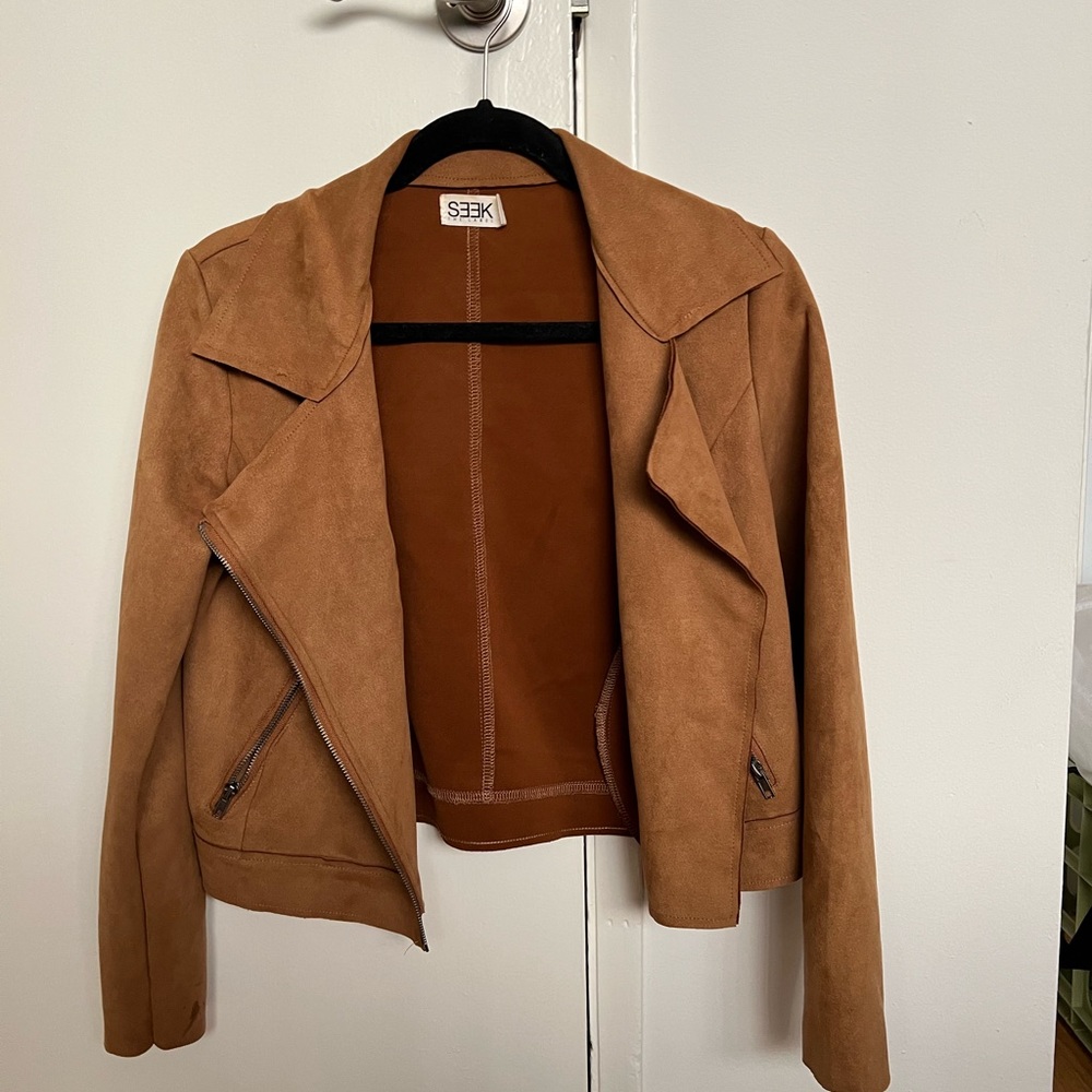 Seek the label brown jacket
